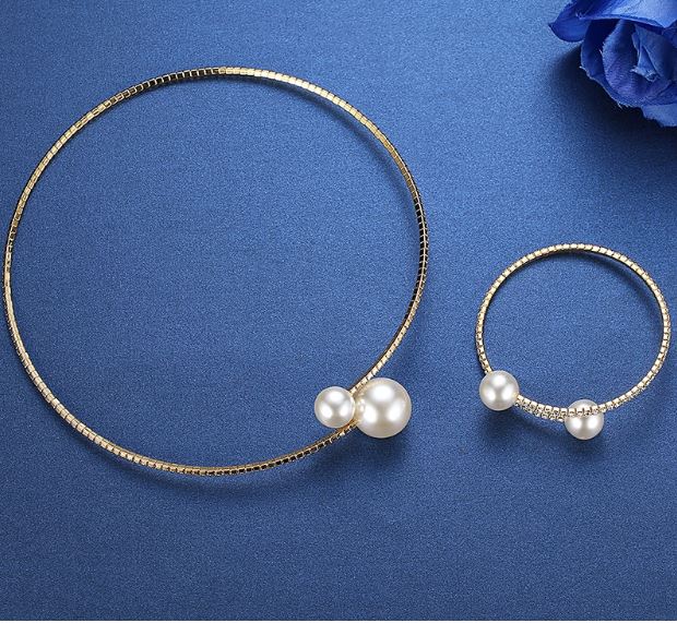Pearl Bridal Jewelry Necklace Sets 
