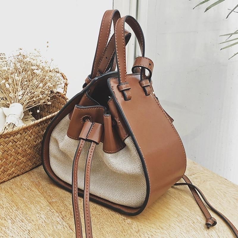 Tassel Bucket Handbag Shoulder Bag 