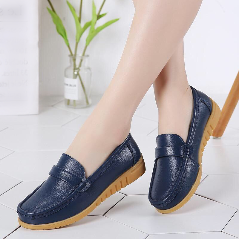 Soft Leather Loafers And Slip-on Casual Shoes