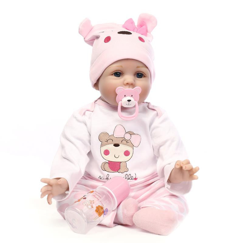 Girl Doll Cheap Real Reborn Silicone Babies Alive Doll Toy 22 Inch