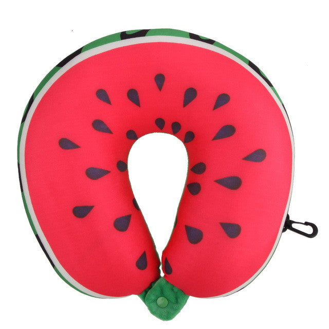 Fruit U Shaped Pillow Travel Watermelon Pillows 