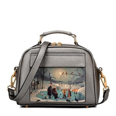 Oil Picture Pattern Tote Handbags