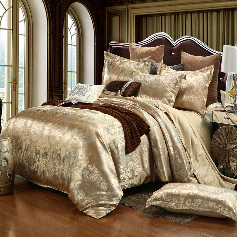 Luxury Jacquard Bedding Sets Queen/King Size 