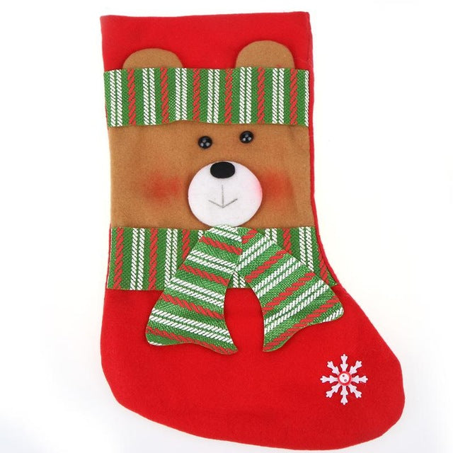 Christmas Stocking Santa Claus Sock Gift Bag 