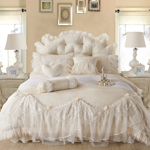 Korean Bedding Sets Lace Bedspreads 