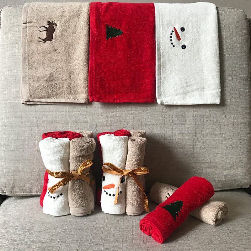 Luxury Towel Washcloth Christmas Gift Set