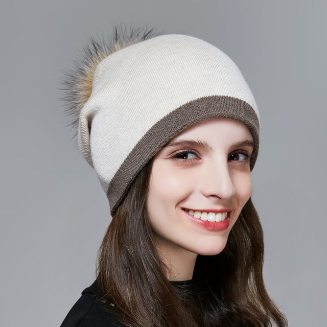 Kate Pompom Beanies Winter Hats 