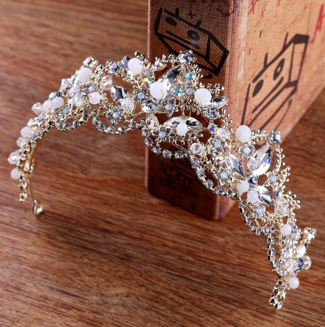 Sparkling Crystal Bridal Crown Tiaras