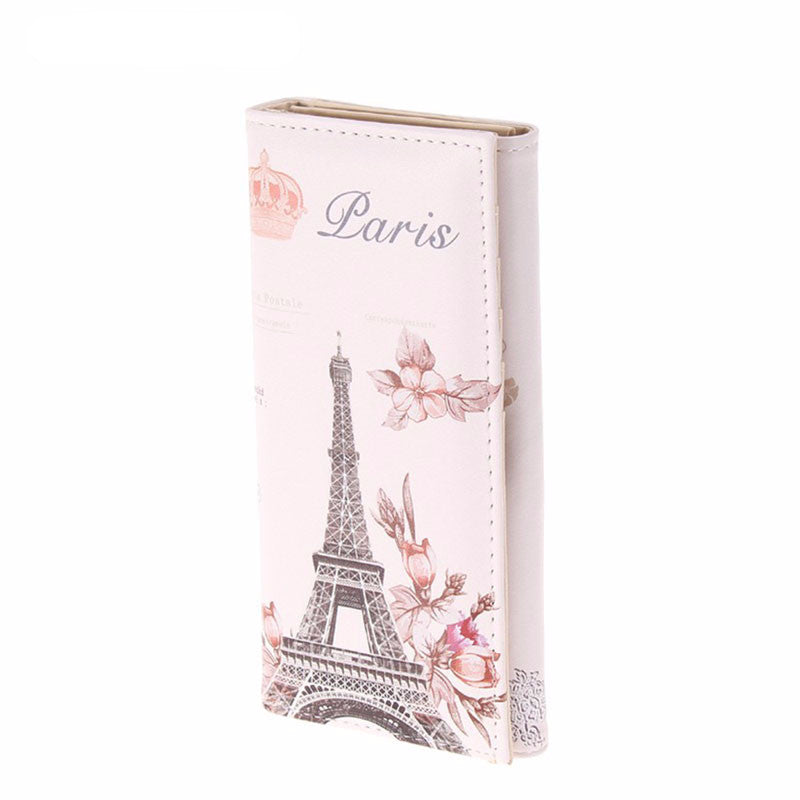 Women's Vintage Long Wallet Leather Purse