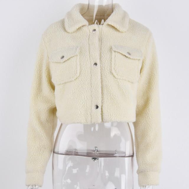 Lea Autumn Winter Crop Top Women Jackets 