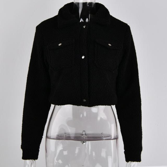 Lea Autumn Winter Crop Top Women Jackets 