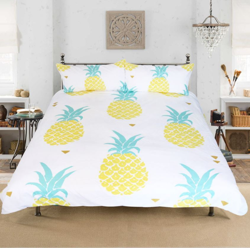 Duvet Cover Pineapple Bedding Set 
