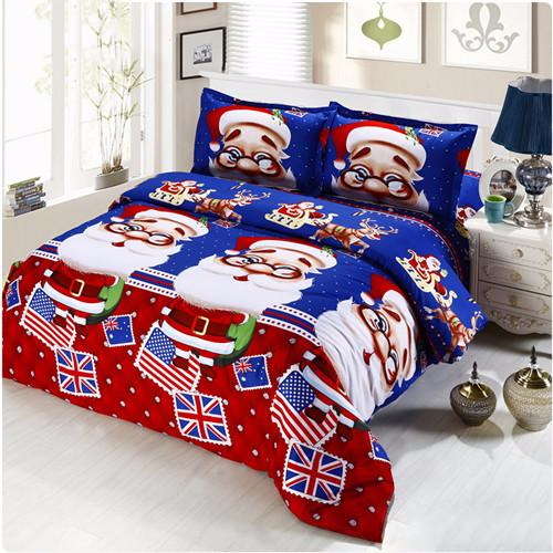 Santa Claus Christmas Gift Bedding Set 