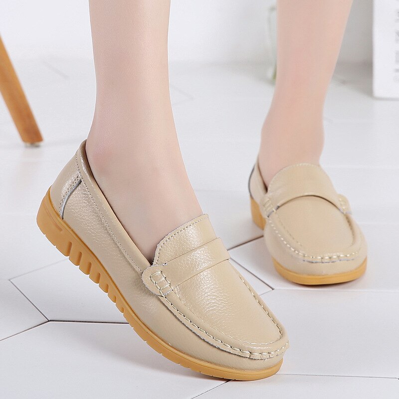 Soft Leather Loafers And Slip-on Casual Shoes 