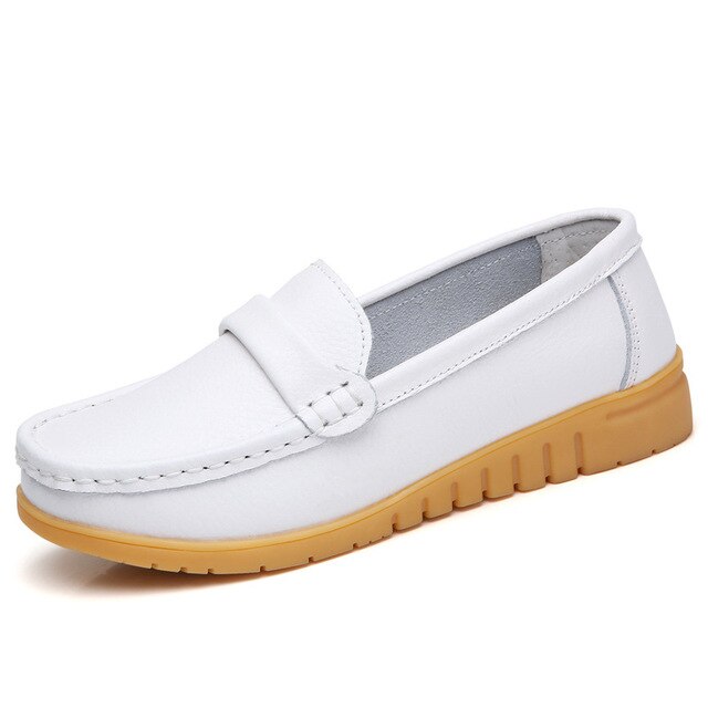 Soft Leather Loafers And Slip-on Casual Shoes 