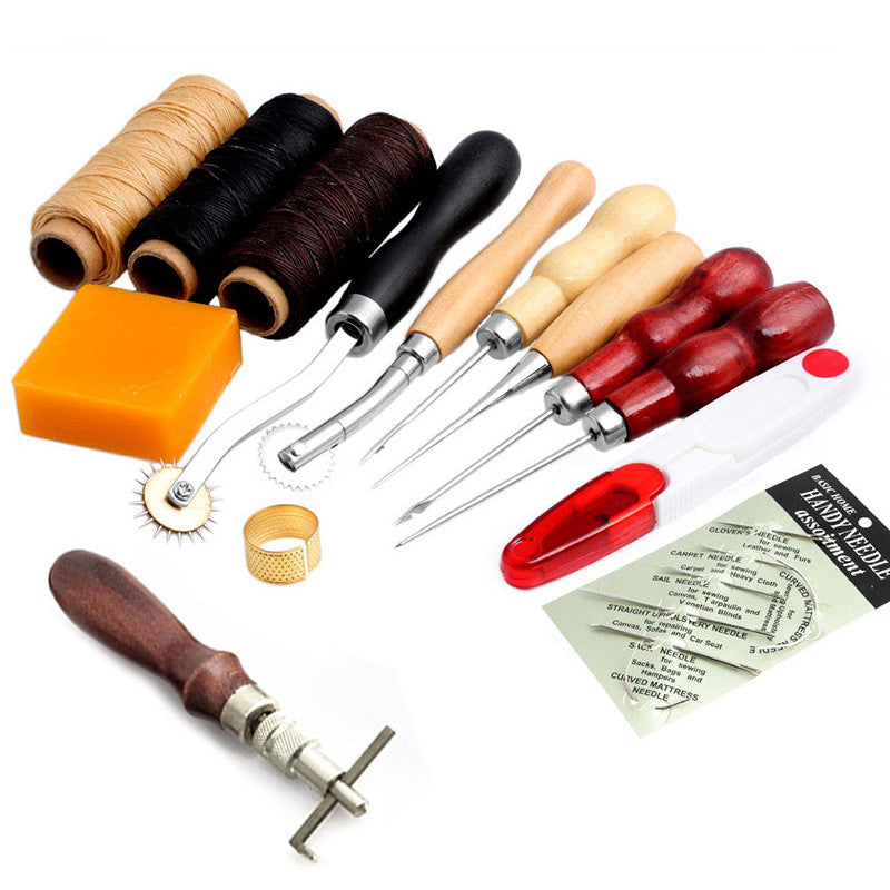 13Pcs Leather Craft Hand Stitching Sewing Tool 