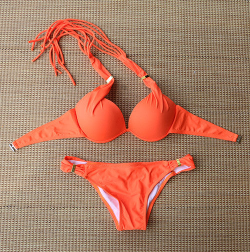 Sexy Brazilian Bikini String Bathing Suit Set 