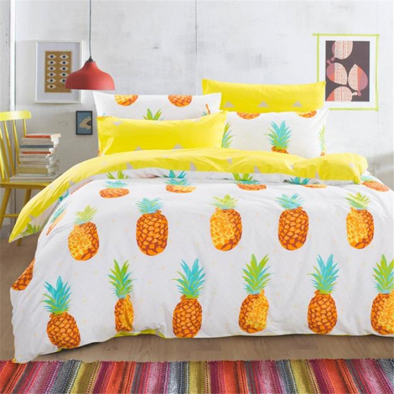 Duvet Cover Pineapple Bedding Set 