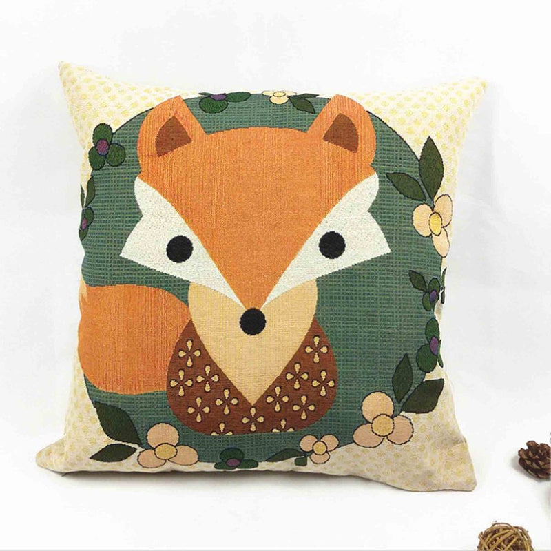 Owl Printed Cushion Pillow Cover 