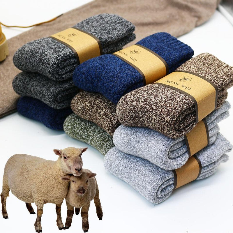 Antifreeze Winter Men's Wool Socks 3 Pairs 