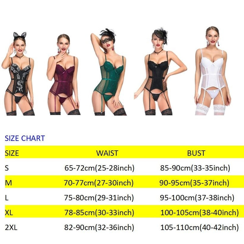 Chase Me Lace Corset Lingerie 