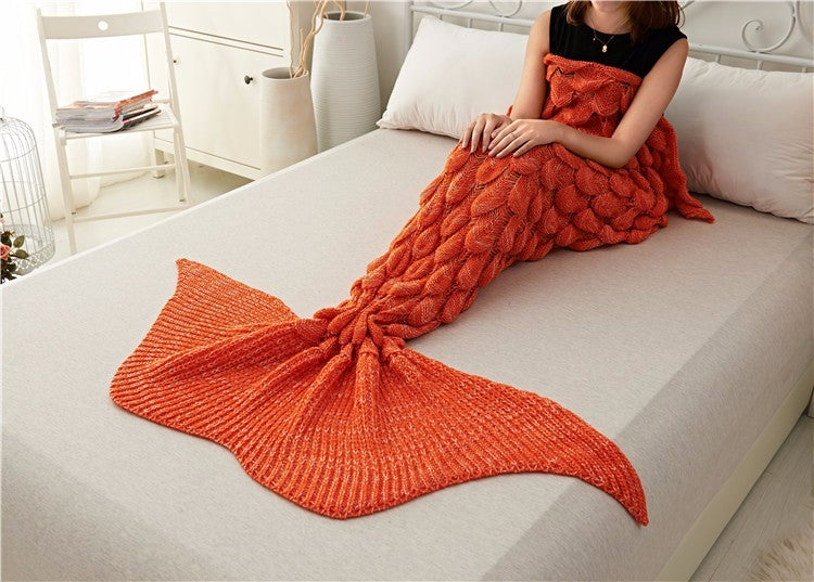 Handmade Mermaid Tail Blanket Kids Adult 