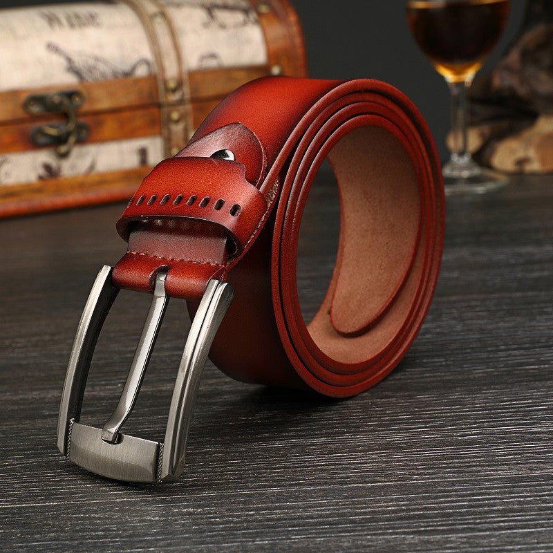 Men's 100% Cowhide Genuine Leather Belts 