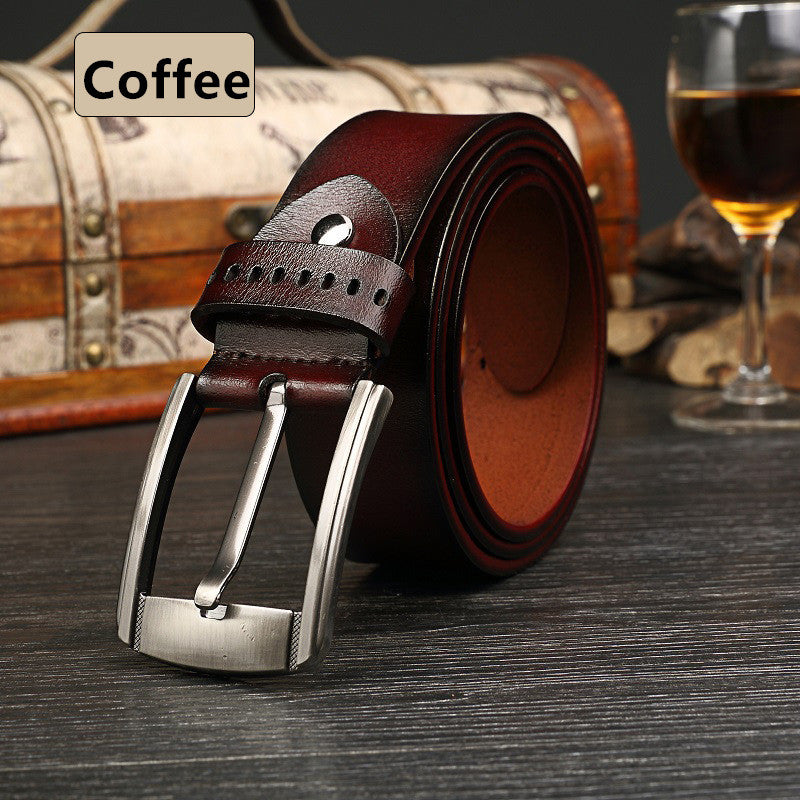 Men's 100% Cowhide Genuine Leather Belts 