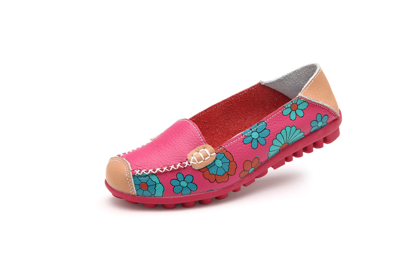 Women Casual Flat Boat Loafers Slip On Shoes 