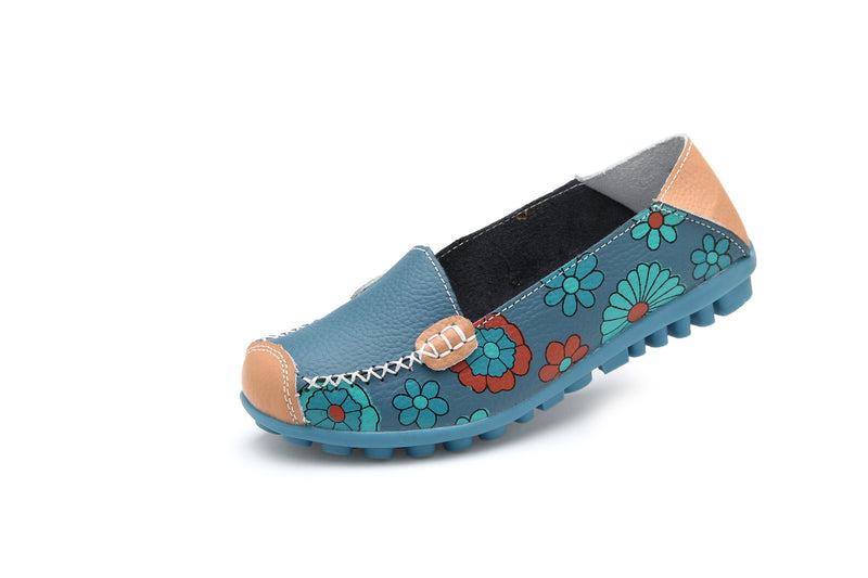 Women Casual Flat Boat Loafers Slip On Shoes 