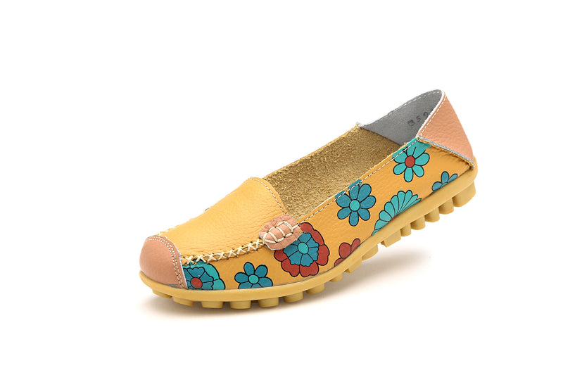 Women Casual Flat Boat Loafers Slip On Shoes 