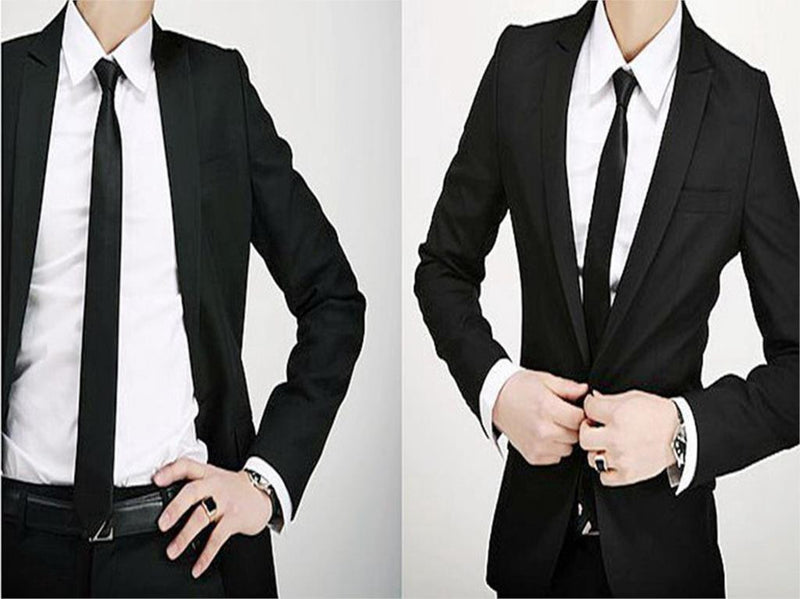 Ties For Men - Slim Neck Tie - Wedding Party Formal Silk Tie 