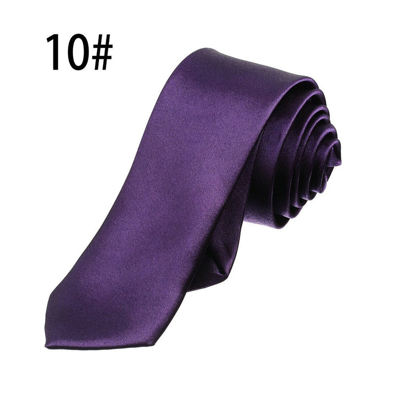 Ties For Men - Slim Neck Tie - Wedding Party Formal Silk Tie 