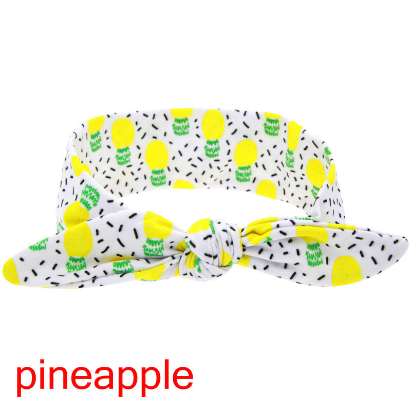 DIY Summer Fruit Print Headband Headwrap 