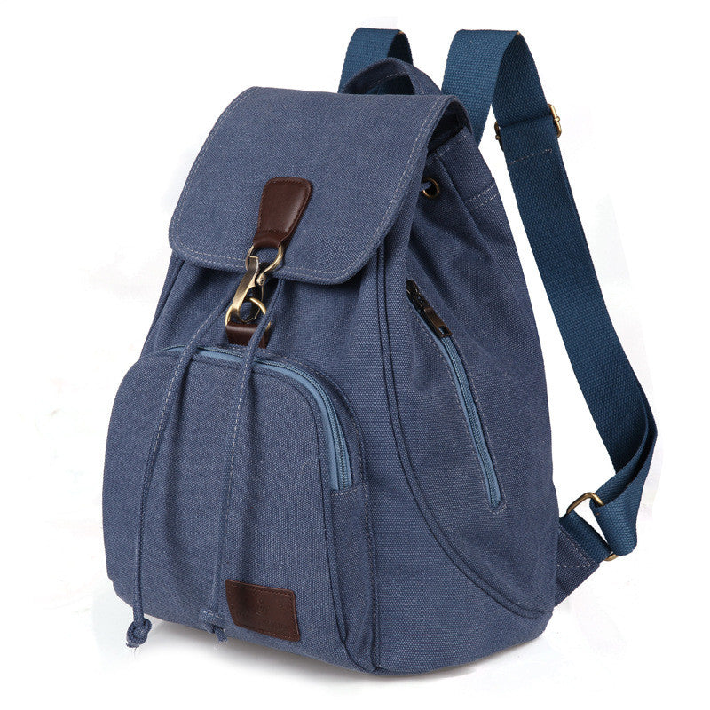 Unisex Canvas Rucksack School Bag 