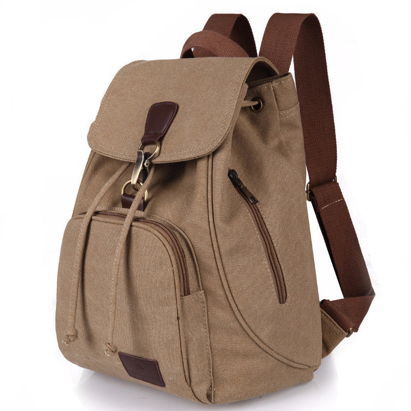 Unisex Canvas Rucksack School Bag 