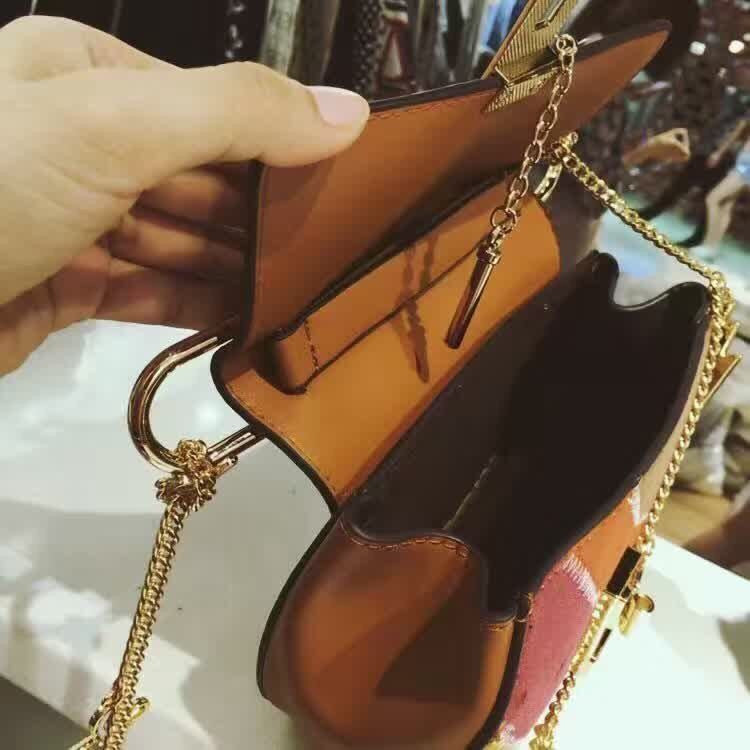 Suede Leather Patchwork Women's HandBag 