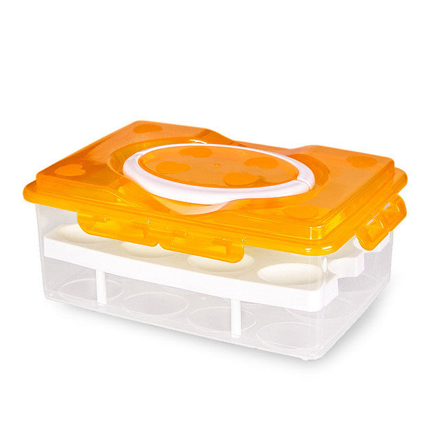 24 Grid Egg Box Food Container Organizer Boxes 