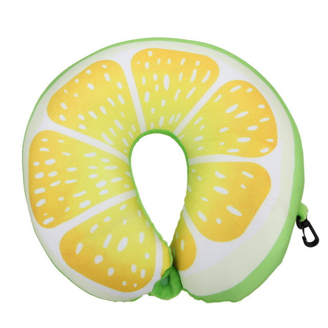 Fruit U Shaped Pillow Travel Watermelon Pillows 