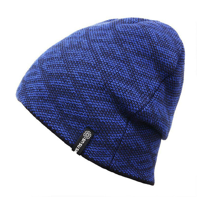 Winter Hats Men Skiing Hat Knitted Beanie Hats 