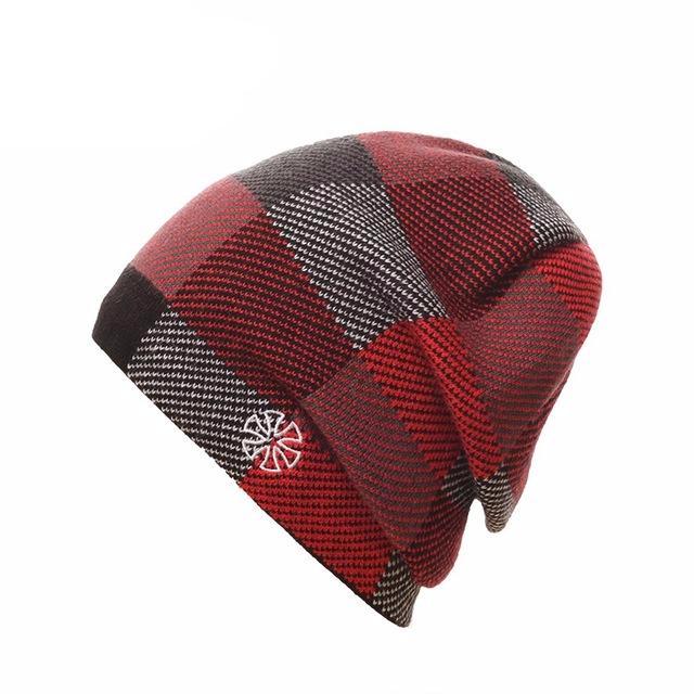 Winter Hats Men Skiing Hat Knitted Beanie Hats 