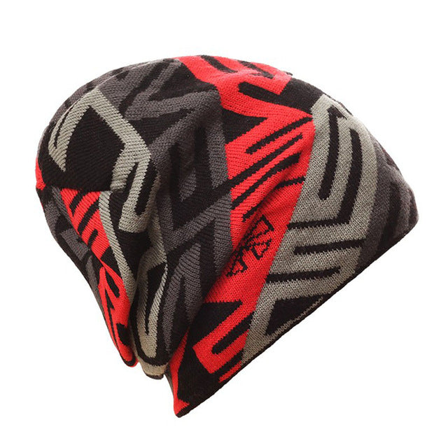 Winter Hats Men Skiing Hat Knitted Beanie Hats 