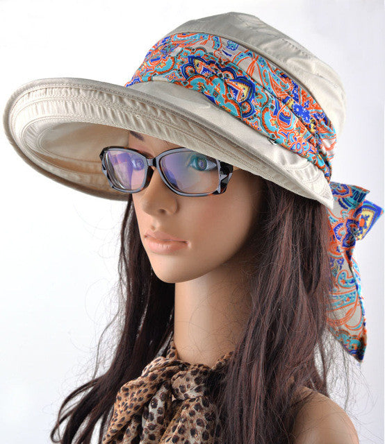 UV Sun Hats For Women Foldable Floppy Hat 
