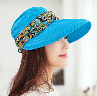 UV Sun Hats For Women Foldable Floppy Hat 