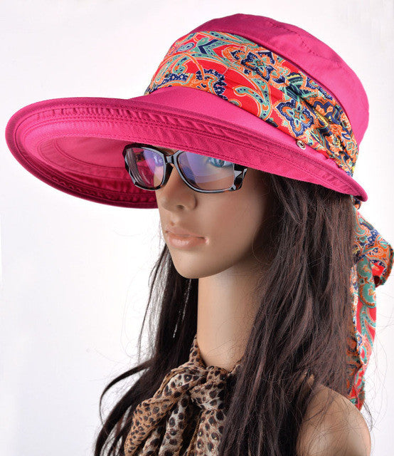 UV Sun Hats For Women Foldable Floppy Hat 