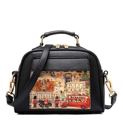 Oil Picture Pattern Tote Handbags 