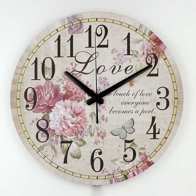 Vintage Silent Wall Clock 