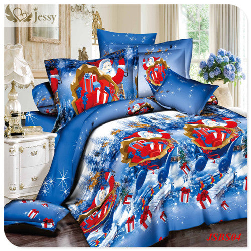 Santa Claus Christmas Gift Bedding Set 