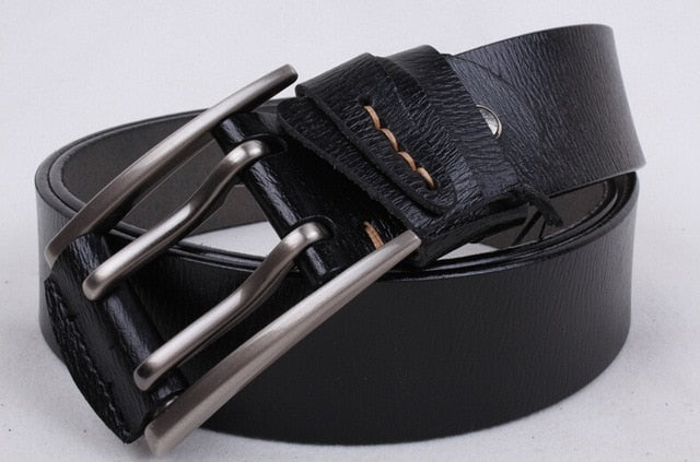 Jets Buckle Genuine Leather Belt 
