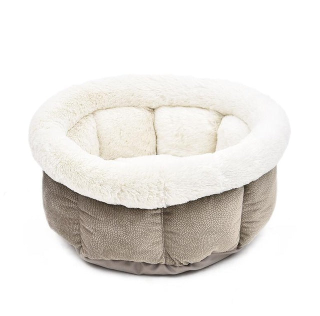 Cat Bed Soft Short Plush Dog Bed 